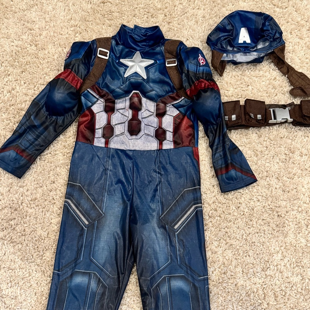 Disney Captain America Kids Costume - Blue and Red